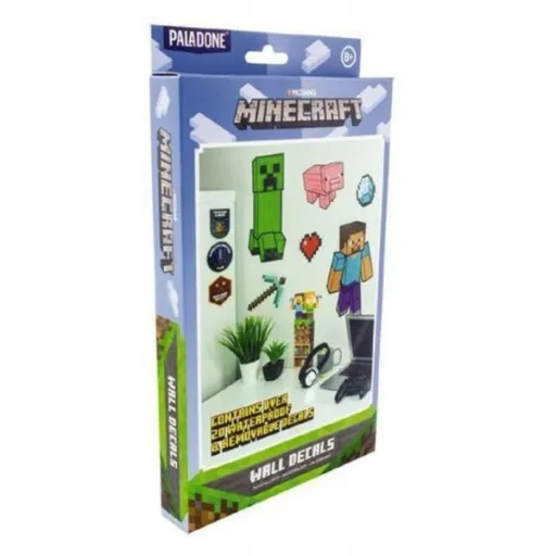 Minecraft Fali dekorációs matrica csomag, 19db