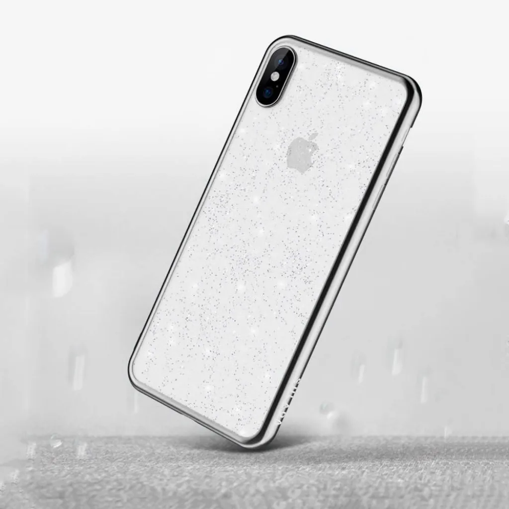 iPhone 12 Pro Max Sulada Glitter tok átlátszó/fekete - 11