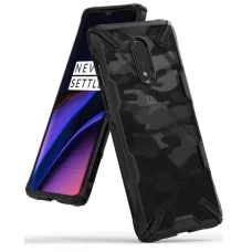 Puzdro Ringke Fusion X pre OnePlus 7 v čiernej farbe s maskáčovým vzorom Puzdro Ringke Fusion X pre OnePlus 7 v čiernej farbe s maskáčovým vzorom