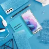 Samsung A52 5G / A52 4G Forcell Shining flitteres fliptok világoskék - 2. kép