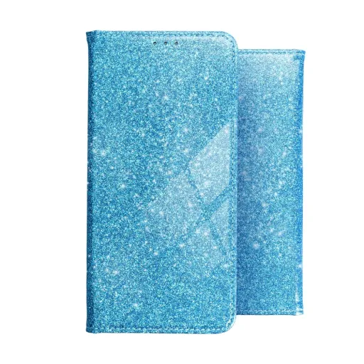 Samsung A52 5G / A52 4G Forcell Shining flitteres fliptok világoskék Samsung A52 5G / A52 4G Forcell Shining flitteres fliptok világoskék