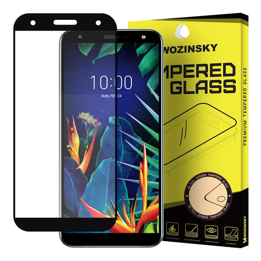 Wozinsky Super Tough kijelzővédő üvegfólia LG K40 fekete Wozinsky Super Tough kijelzővédő üvegfólia LG K40 fekete