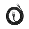 Baseus Cafule Nylon harisnyázott USB/USB-Type C kábel QC3.0 3A 1m fekete/szürke (CATKLF-BG1) - 3. kép