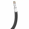 Baseus Yiven Nylon harisnyázott USB/ Lightning kábel 2A 1.2m fekete (CALYW-01) - 1. kép