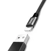 Baseus Yiven Nylon harisnyázott USB/ Lightning kábel 2A 1.2m fekete (CALYW-01) - 2. kép