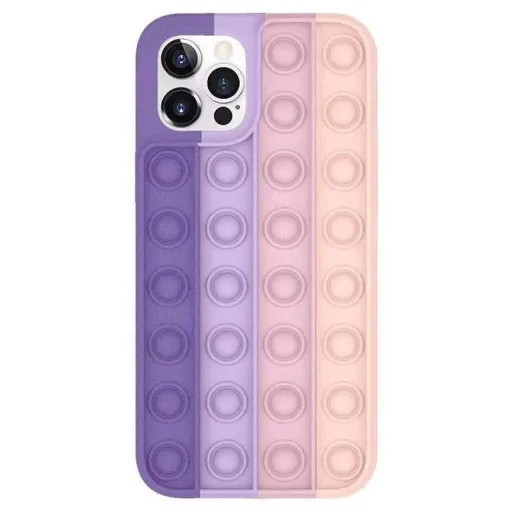 Push Bubble flexibilis tok iPhone 11 Pro MAX lila/pink