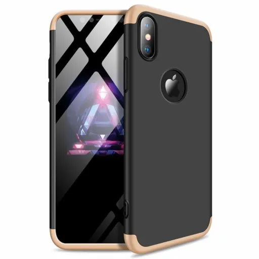 GKK 360 tok iPhone XR fekete/arany GKK 360 tok iPhone XR fekete/arany