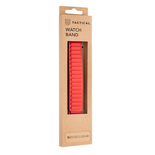 Apple Watch 4/5/6/7/8/SE/Ultra (42/44/45/49mm) Tactical 740 Loop Leather bőr óraszíj piros