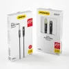 Dudao 4 pólusú 3.5mm mini audio jack toldó kábel 1m fekete - 1. kép