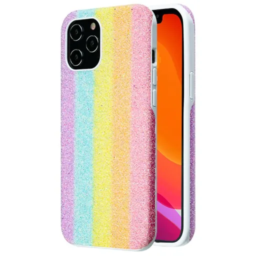 iPhone 12 Pro MAX Kingxbar Rainbow Series flitteres tok többszínű