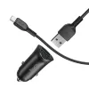 HOCO Autós töltő 2x USB QC3.0 18W + Micro USB kábel fekete - 1. kép