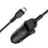 HOCO Autós töltő 2x USB QC3.0 18W + Micro USB kábel fekete - 3. kép