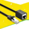 UTP hosszabbító kábel RJ45 Cat 6 FTP 1000Mbps internet kábel 0.5m fekete Ugreen (NW112 11278) - 2. kép