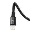 Micro USB Type-C - Lightning/ USB Type-C/ Micro USB kábel 1.5m fekete Baseus Rapid 3in1 (CAMLT-SC01) - 1. kép