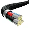 Micro USB Type-C - Lightning/ USB Type-C/ Micro USB kábel 1.5m fekete Baseus Rapid 3in1 (CAMLT-SC01) - 4. kép