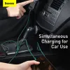Micro USB Type-C - Lightning/ USB Type-C/ Micro USB kábel 1.5m zöld Baseus Rapid 3in1 (CAMLT-SC06) - 2. kép