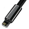 Baseus Tungsten USB - Lightning kábel 2.4A 2m fekete (CALWJ-A01) - 0. kép