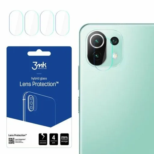 Xiaomi Mi 11 Lite 5G 3MK Hybrid kameralencse védő üveg 4 db Xiaomi Mi 11 Lite 5G 3MK Hybrid kameralencse védő üveg 4 db