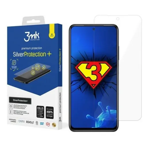 3MK Silver Protect+ Xiaomi Redmi Note 10 antimikrobiális kijelzővédő fólia