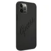 iPhone 12 Pro Max Guess GUHCP12LRSAVSBK Saffiano Vintage tok fekete - 0. kép