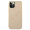 iPhone 12 Pro Max Guess GUHCP12LRSAVSLG Saffiano Vintage tok arany - 1. kép