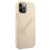 iPhone 12 Pro Max Guess GUHCP12LRSAVSLG Saffiano Vintage tok arany - 2. kép