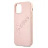 iPhone 12 Pro Max Guess GUHCP12LRSAVSRG Saffiano Vintage tok pink - 4. kép