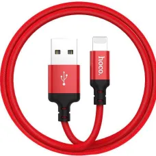 Hoco Lightning - USB X14 Speed 2m kábel piros/fekete
