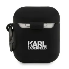 Karl Lagerfeld RSG KLACA2SILRSGBK AirPods 1/2 szilikon tok fekete