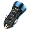 Baseus Golden Contactor Pro Autós szivargyújtós töltő USB Type-C / USB 40W PD 3.0 QC 4.0 + SCP FCP AFC kék (CCJD-03) - 4. kép