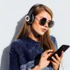 Ausdom Vezeték nélküli Bluetooth 5.0 fejhallgató ANC (Aktív Zajszűréssel) fekete/piros (ANC10) - 3. kép