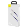 Baseus Cafule Metal nylon harisnyázott USB Type-C/ Lightning kábel PD 20W 1m lila (CATLJK-A01) - 0. kép