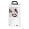 Baseus Cafule Metal nylon harisnyázott USB Type-C/ Lightning kábel PD 20W 2m lila (CATLJK-B05) - 1. kép