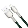 Baseus Cafule Metal nylon harisnyázott USB/ Lightning kábel 2.4A 2m zöld (CALJK-B06) - 1. kép