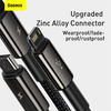 Baseus Tungsten USB - Lightning/ Micro USB/ USB Type-C kábel 3.5A 1.5m fekete (CAMLTWJ-01) - 2. kép