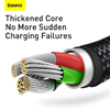 Baseus Tungsten USB - Lightning/ Micro USB/ USB Type-C kábel 3.5A 1.5m fekete (CAMLTWJ-01) - 4. kép