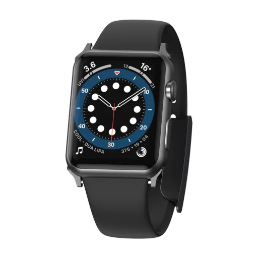 Baseus Slip-Thru óraszíj Apple Watch 4/5/6/7/8/SE/Ultra (42/44/45/49mm) fekete (LBWSE-A01)