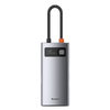 Baseus Metal Gleam 4in1 HUB USB Type-C - USB Type-C PD 100W / HDMI 4K 30Hz / 1x USB 3.2 Gen 1 / 1x USB 2.0 szürke (CAHUB-CY0G) - 2. kép