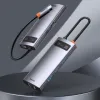 Baseus Metal Gleam 6in1 HUB USB Type-C - USB Type-C PD 100W / HDMI 4K 30Hz / 3x USB 3.2 Gen 1/ RJ45 1Gbps szürke (CAHUB-CW0G) thumbnail