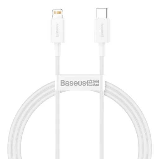 Baseus Superior USB Type-C - Lightning kábel PD 20W 1m fehér (CATLYS-A02)