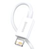 Baseus Superior USB - Lightning kábel 2.4A 0.25m fehér (CALYS-02) - 1. kép