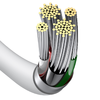 Baseus Superior USB - Lightning kábel 2.4A 0.25m fehér (CALYS-02) - 3. kép