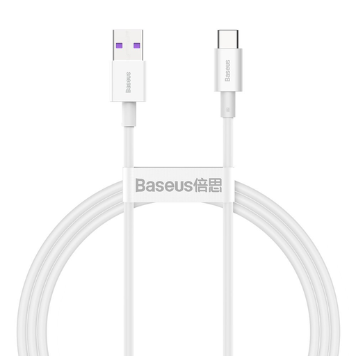 Baseus Superior USB - USB Type-C kábel 6A 66W 1m fehér (CALYS-02)