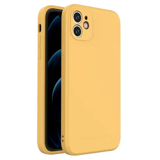 Wozinsky Color Case szilikon tok iPhone 11 citromsárga Wozinsky Color Case szilikon tok iPhone 11 citromsárga