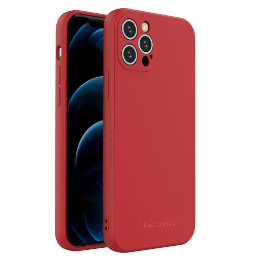 iPhone 12 Pro Wozinsky Color Case szilikon tok bordó iPhone 12 Pro Wozinsky Color Case szilikon tok bordó