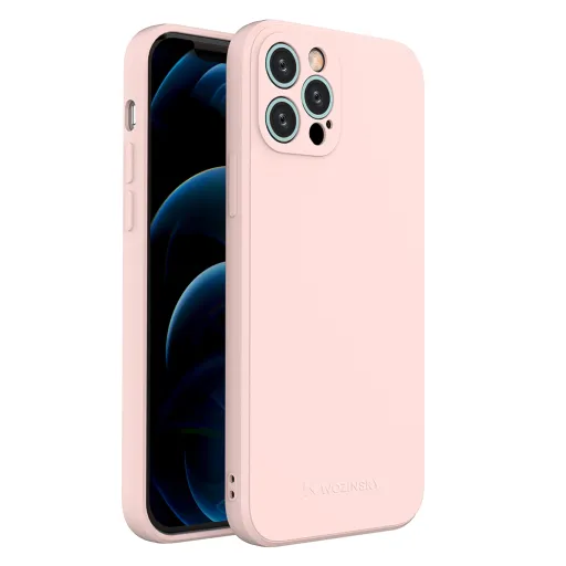 iPhone 12 Pro Wozinsky Color Case szilikon tok pink iPhone 12 Pro Wozinsky Color Case szilikon tok pink