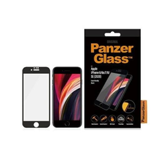 iPhone 6/7/8/SE2020/2022 PANZERGLASS E2E MicroFracture Antibakteriális tokbarát üvegfólia fekete