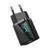 Baseus Super Si Hálózati töltő adapter QC + USB Type-C - Lightning 1m kábel 20W fekete (TZCCSUP-B01) - 1. kép