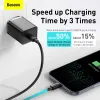 Baseus Super Si Hálózati töltő adapter QC + USB Type-C - Lightning 1m kábel 20W fekete (TZCCSUP-B01) - 4. kép