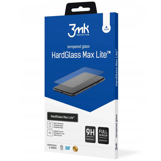 3MK Hardglass Max Lite Xiaomi Mi 11 Lite 4G/5G üvegfólia fekete 3MK Hardglass Max Lite Xiaomi Mi 11 Lite 4G/5G üvegfólia fekete